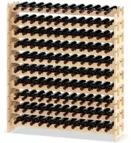 Promotion Vyno butelių lentyna, 6 aukštų, 72 buteliams, pušies mediena, 120 x 29 x 79 cm
