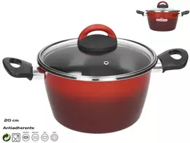 Puodas su dangčiu, 20 cm, ~3 l, Rosso, 28,00 x 20,00 x 19,00 cm, Magefesa