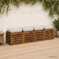 4 dalių sėdynės pagalvėlės VIANEN 4 vnt. 100% poliesteris Balta