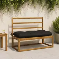 Suoliuko pagalvė VIANEN 100% poliesteris Juoda 100 x 50 x 12 cm