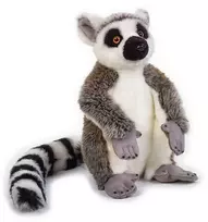 Hobilt Pliušinis katinis lemūras, minkštas žaislas vaikams 30 cm