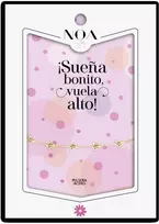 Noa Story Pulsera Aviones Papel acero dorado - Sueña Bonito, Vuela Alto