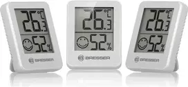 Bresser Termometras-higrometras patalpoms su klimato indikatoriumi, 3 vnt.
