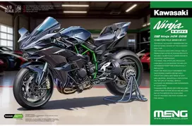 Meng Model Kawasaki Ninja H2R 2018 surenkamas motociklo modelis Meng 1/9 MT-011