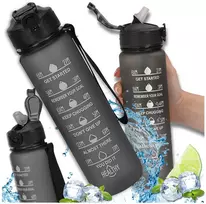 Sportinis gertuvė juoda Tritan BPA Free 1 l TRESSARI G18