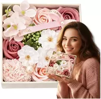 Flower Box kvapnios muilo rožės, dovanų rinkinys N94