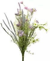 Dirbtinių violetinių lauko gėlių puokštė, 58 cm