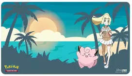 Pokémon Lillie ir Clefairy žaidimo kilimėlis kortoms 61×34 cm, Ultra Pro