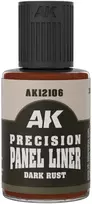 AK Interactive Dark Rust panelių linijų dažai, 30 ml AK12106