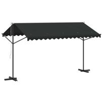 vidaXL Laisvai pastatoma stoginė, antracito spalvos, 400x300cm