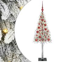 vidaXL Kalėdų eglutė su 150 LED s stovu Balta 120 cm PE ir Plienas
