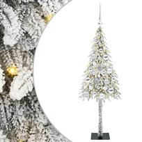 vidaXL Kalėdų eglutė su 150 LED s stovu Balta 120 cm PE ir Plienas