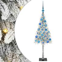 vidaXL Kalėdų eglutė su 150 LED s stovu Balta 120 cm PE ir Plienas