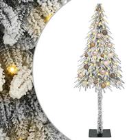 vidaXL Kalėdų eglutė su 150 LED s stovu Balta 150 cm PE ir Plienas