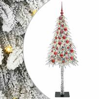 vidaXL Kalėdų eglutė su 150 LED s stovu Balta 150 cm PE ir Plienas