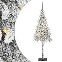 vidaXL Kalėdų eglutė su 150 LED s stovu Balta 150 cm PE ir Plienas