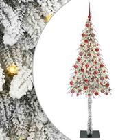 vidaXL Kalėdų eglutė su 300 LED s stovu Balta 180 cm PE ir Plienas