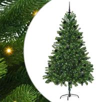 vidaXL Kalėdų eglutė su 300 LED s stovu Žalia 210 cm PE