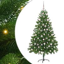 vidaXL Kalėdų eglutė su 300 LED s stovu Žalia 210 cm PE