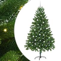 vidaXL Kalėdų eglutė su 300 LED s stovu Žalia 210 cm PE