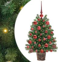 vidaXL Dirbtinė Kalėdų eglutė su 150 LED s stovu Žalia 75 cm PE ir PVC