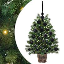 vidaXL Dirbtinė Kalėdų eglutė su 150 LED s stovu Žalia 75 cm PE ir PVC