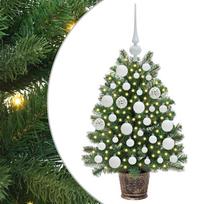 vidaXL Dirbtinė Kalėdų eglutė su 150 LED s stovu Žalia 75 cm PE ir PVC
