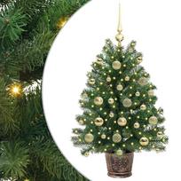vidaXL Dirbtinė Kalėdų eglutė su 150 LED s stovu Žalia 95 cm PE ir PVC