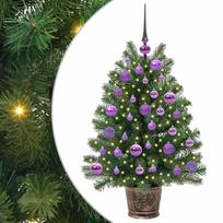 vidaXL Dirbtinė Kalėdų eglutė su 150 LED s stovu Žalia 95 cm PE ir PVC
