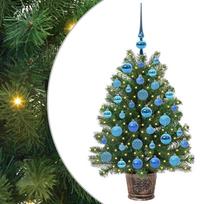 vidaXL Dirbtinė Kalėdų eglutė su 150 LED s stovu Žalia 95 cm PE ir PVC