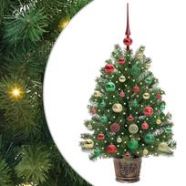 vidaXL Dirbtinė Kalėdų eglutė su 150 LED s stovu Žalia 95 cm PE ir PVC