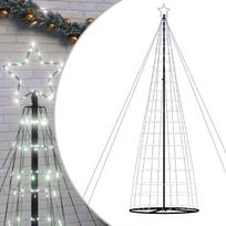 vidaXL LED Kalėdų eglutė 1534 LEDs Šaltai Balta 500 cm