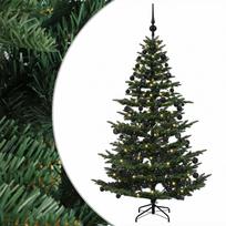 vidaXL Dirbtinė kalėdinė eglutė su rutuliuku 210 cm 300 LED