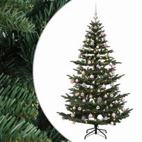 vidaXL Dirbtinė kalėdinė eglutė su rutuliuku 210 cm 300 LED
