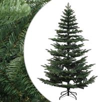 vidaXL Dirbtinė Sulankstoma Kalėdų Eglutė 210 cm PE ir PVC Žalia