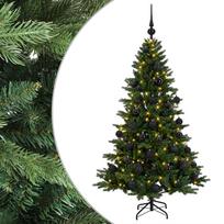 vidaXL Dirbtinė kalėdinė eglutė su rutuliuku 150 cm 150 LED