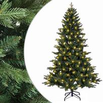 vidaXL Dirbtinė Sulankstoma Kalėdų Eglutė 150 cm 150 LED Šilta balta