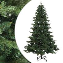 vidaXL Dirbtinė Sulankstoma Kalėdų Eglutė 150 cm PVC ir metalas Žalia