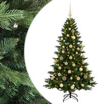 vidaXL Dirbtinė kalėdinė eglutė su rutuliuku 150 cm 150 LED