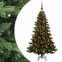 vidaXL Dirbtinė kalėdinė eglutė su rutuliuku 150 cm 150 LED