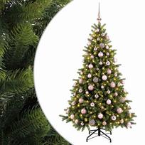 vidaXL Dirbtinė kalėdinė eglutė su rutuliuku 180 cm 300 LED