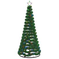 vidaXL LED blizganti kalėdinė eglutė su pagrindu EKENAS 180 cm 220 LED