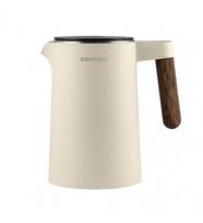 Virdulys su temperatūros reguliavimu Concept RK3304, 1,5 l : Galia (W) - 2200, Įtampa (V) - 220-240 V / 50-60 Hz, Matmenys (mm) - 225 240 150, Spalva - Vanilė, Svoris (kg) - 1.25, Talpa (l) - 1.5