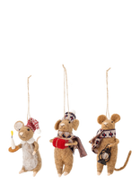 Bloomingville - Peo Ornament - Kalėdiniai žaisliukai ir eglutės aksesuarai - Ruda