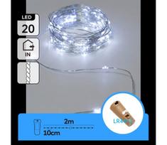 Aigostar - LED dekoratyvinė girlianda su butelio kamščiu 20xLED/3xLR44 2m šalta balta