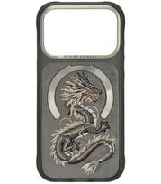 NIMMY dėklas MAGNETIC FANTASY ANIMAL DRAGON, suderinamas su MagSafe, skirtas IPHONE 18 Pro Max/17 Pro Max, pilkas