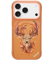 NIMMY dėklas DEER, suderinamas su MagSafe, skirtas IPHONE 18 Pro Max/17 Pro Max, oranžinės spalvos