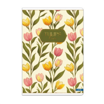 Sąsiuvinis TULIPS A5 80g 48l langeliais