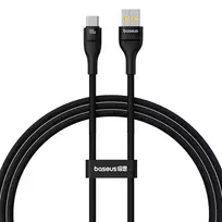 Baseus Flash 2 USB A į USB C greitojo įkrovimo kabelis 1 m 100 W Juoda