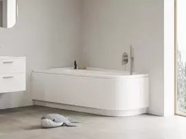 Asimetrinė vonia Ravak Chrome, 170x105, kairinė